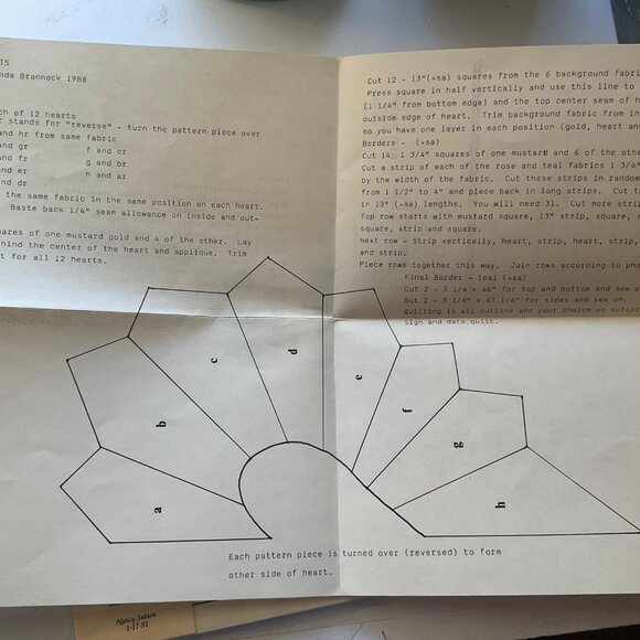 Vintage Crazy Quilting Quilt Quarters Patterns Templates Instructions Lot of 2 - Picture 9 of 10